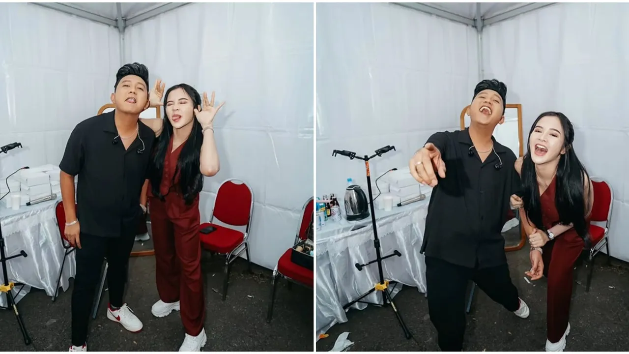 7 Potret Bella Bonita Temani Denny Caknan di Backstage, Bukti Kesetiaan yang Romantis