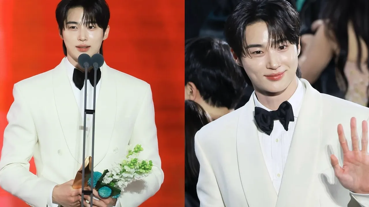 7 Potret Byeon Woo Seok di Baeksang Arts Awards 2025 dengan Outfit Jas Putih Penuh Pesona