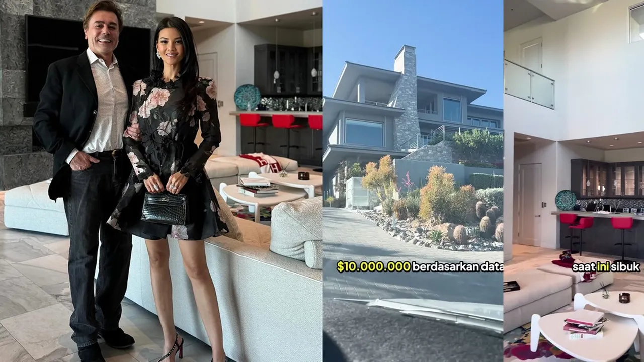 7 Potret Detail Rumah Farah Quinn di Amerika, Berada di Kawasan Elit - Punya Infinity Pool