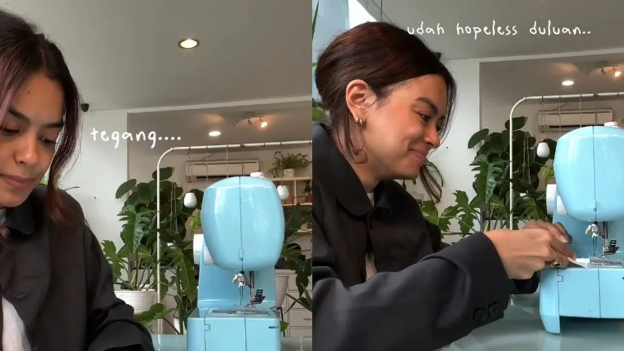 7 Potret Eva Celia Ikut Kursus Menjahit, Berharap Bisa Bikin Baju Manggung Sendiri 7 Potret Eva Celia Ikut Kursus Menjahit, Berharap Bisa Bikin Baju Manggung Sendiri