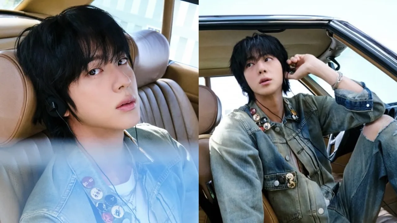 7 Potret Jin BTS dengan Model Rambut Mullet untuk Foto Konsep di Album Terbaru Bertajuk Echo