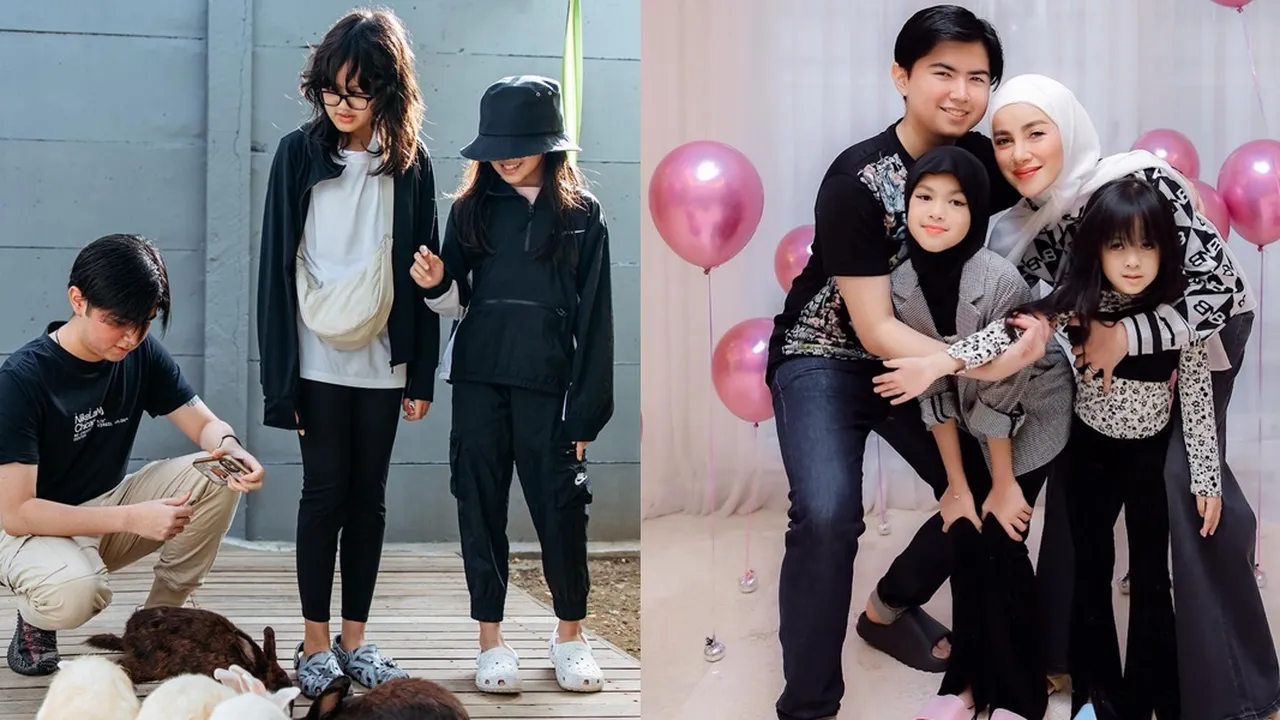 7 Potret Kedekatan Sean Anak Olla Ramlan Bareng Bareng Adik Tirinya yang Cantik-Cantik, Sayang Banget