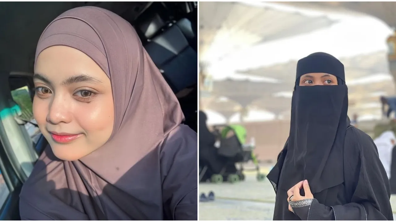 7 Potret Kenakan Hijab dan Cadar, Putri Isnari Didoakan Tetap Istiqomah oleh Netizen