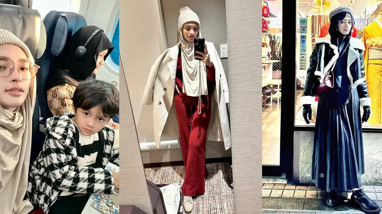 7 Potret Liburan Inara Rusli di Jepang, Cantik Cocok Jadi Warlok