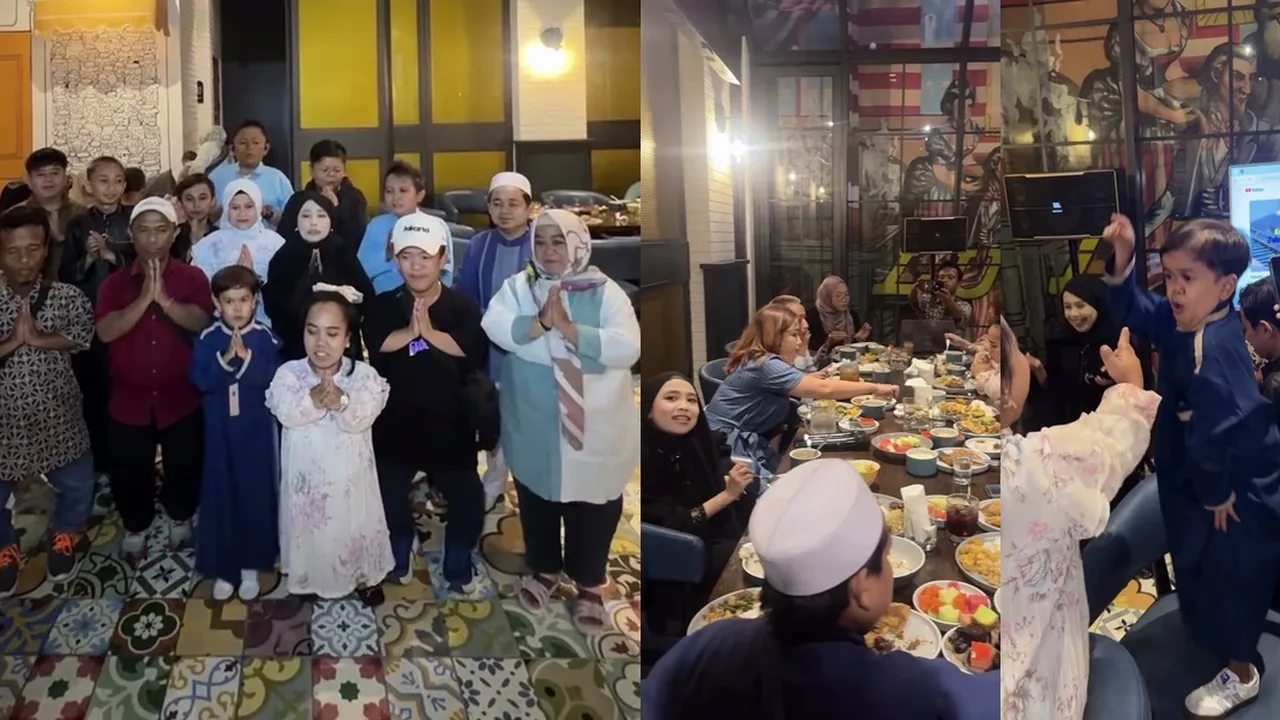 7 Potret Lolly Unyu Bukber Bersama Organisasi Orang Mini, Penuh Keseruan Ngumpul Bareng