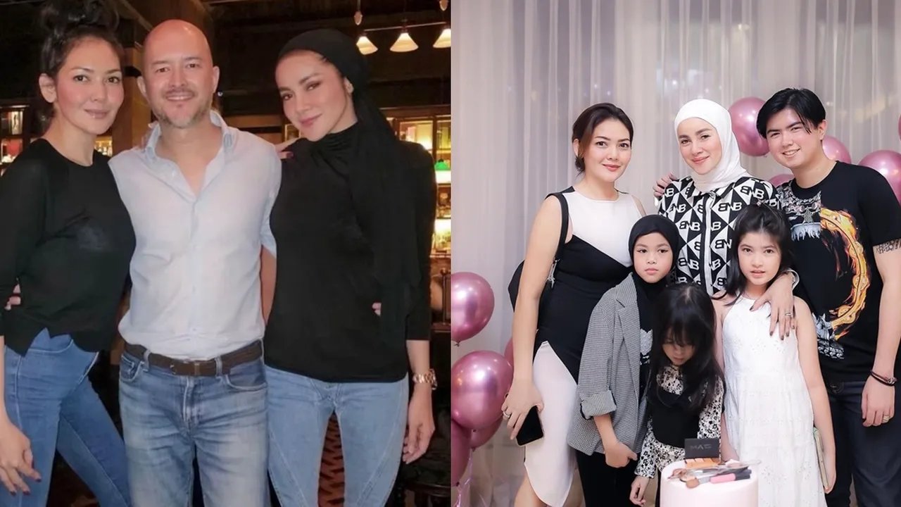 7 Potret Olla Ramlan Bareng Istri Mantan Suaminya, Kedekatan Mereka Tuai Pujian