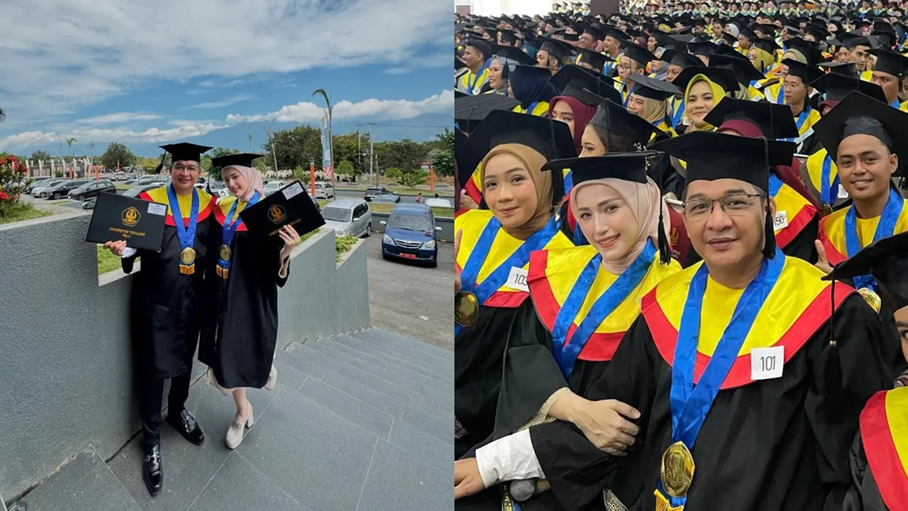 Lulus Bareng, 7 Potret Pasha Ungu dan Adelia Wilhelmina Wisuda Bersama