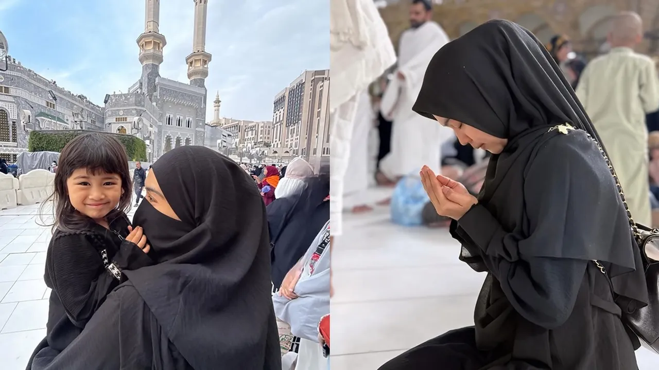 7 Potret Ria Ricis Jalani Umroh saat Ramadhan Bareng Moana