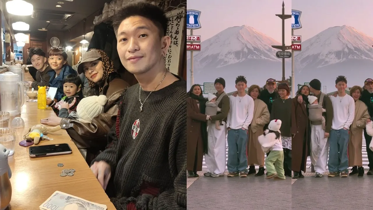 7 Potret Rich Brian Bersama Keluarga Liburan ke Jepang, Vibesnya Berasa Tahun 70-an