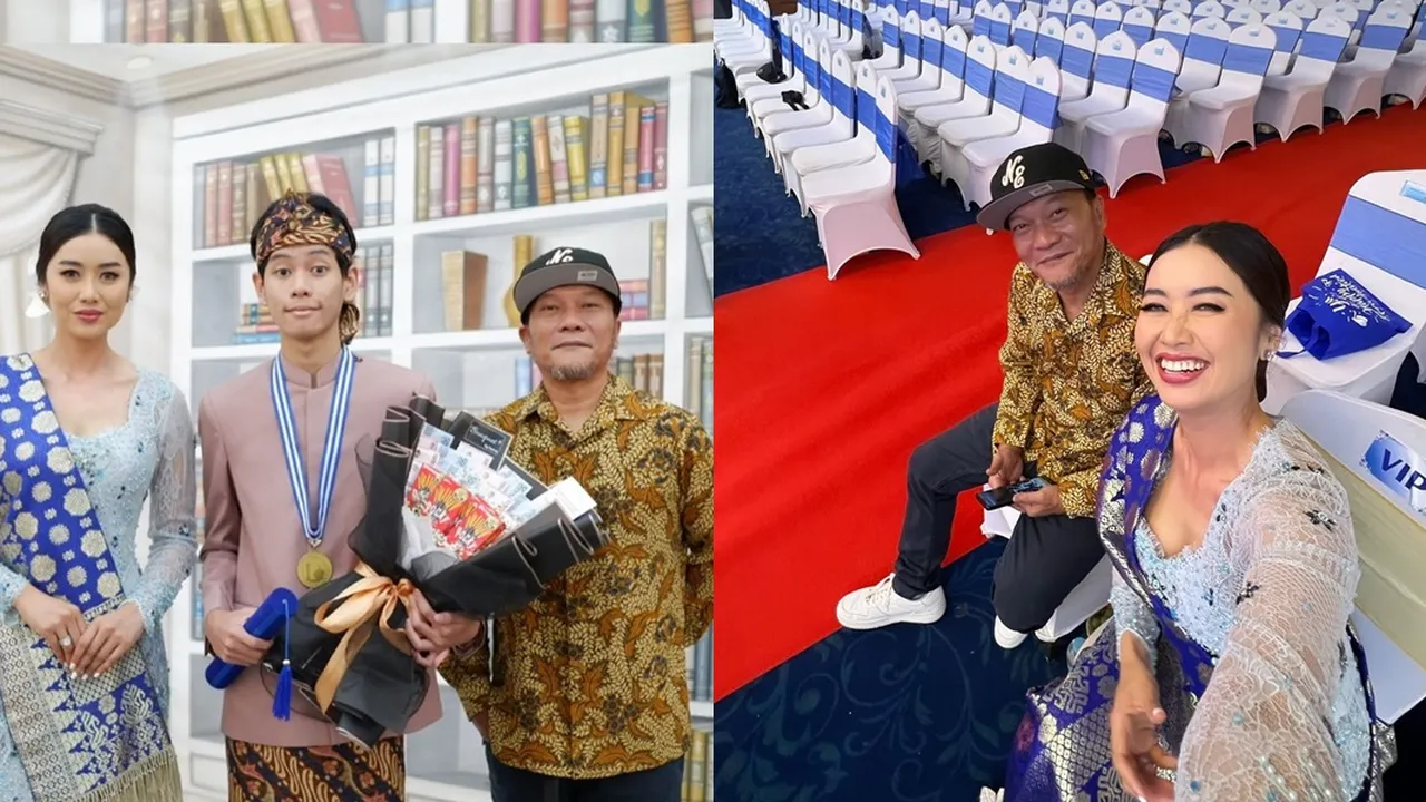 7 Potret Selfi Nafilah dan Iwa K di Wisuda Anak, Kompak - Akur Saling Bercanda Bareng