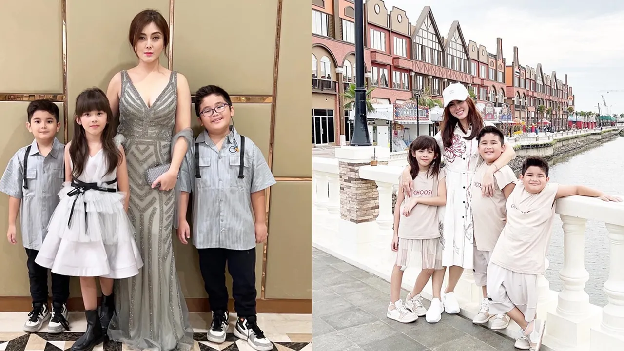7 Potret Terbaru Dhena Devanka Bareng 3 Anaknya - Disebut Makin Cantik Pasca Bercerai dari Jonathan Frizzy