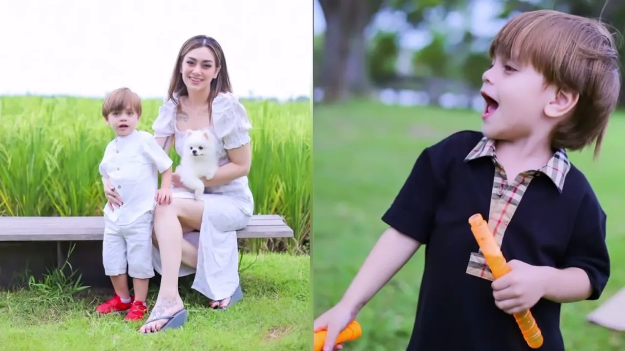 7 Potret Terbaru Koa Anak Celine Evangelista dan Stefan William, Wajah Boleh Bule Tapi Nyanyinya 'Ojo Dibandingke'