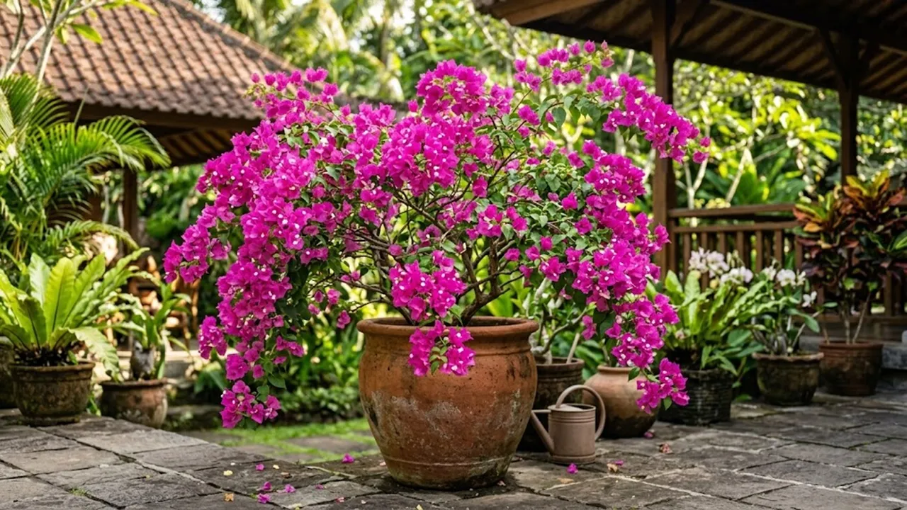 7 Tips Membuat Bunga Bougenville Rajin Berbunga Meski Ditanam dalam Pot