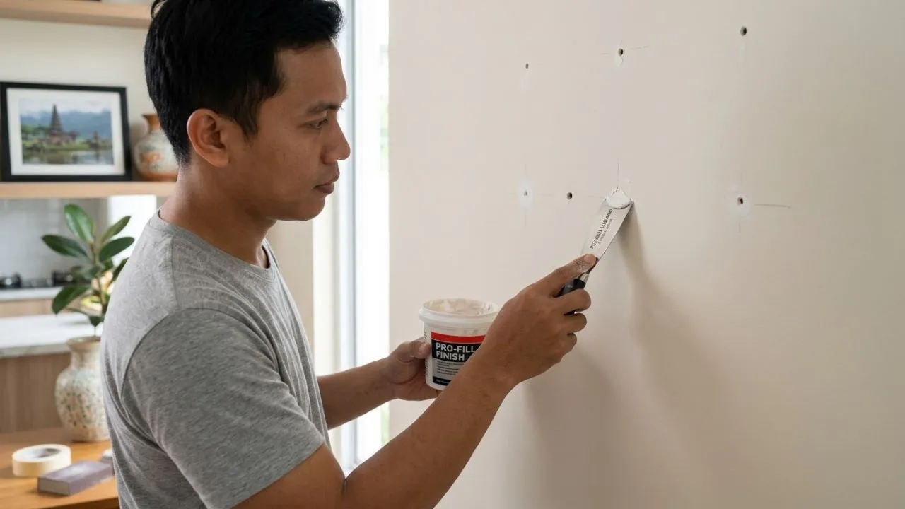 7 Trik Menutup Lubang Bekas Paku agar Tidak Terlihat Mencolok, Dinding Kembali Mulus