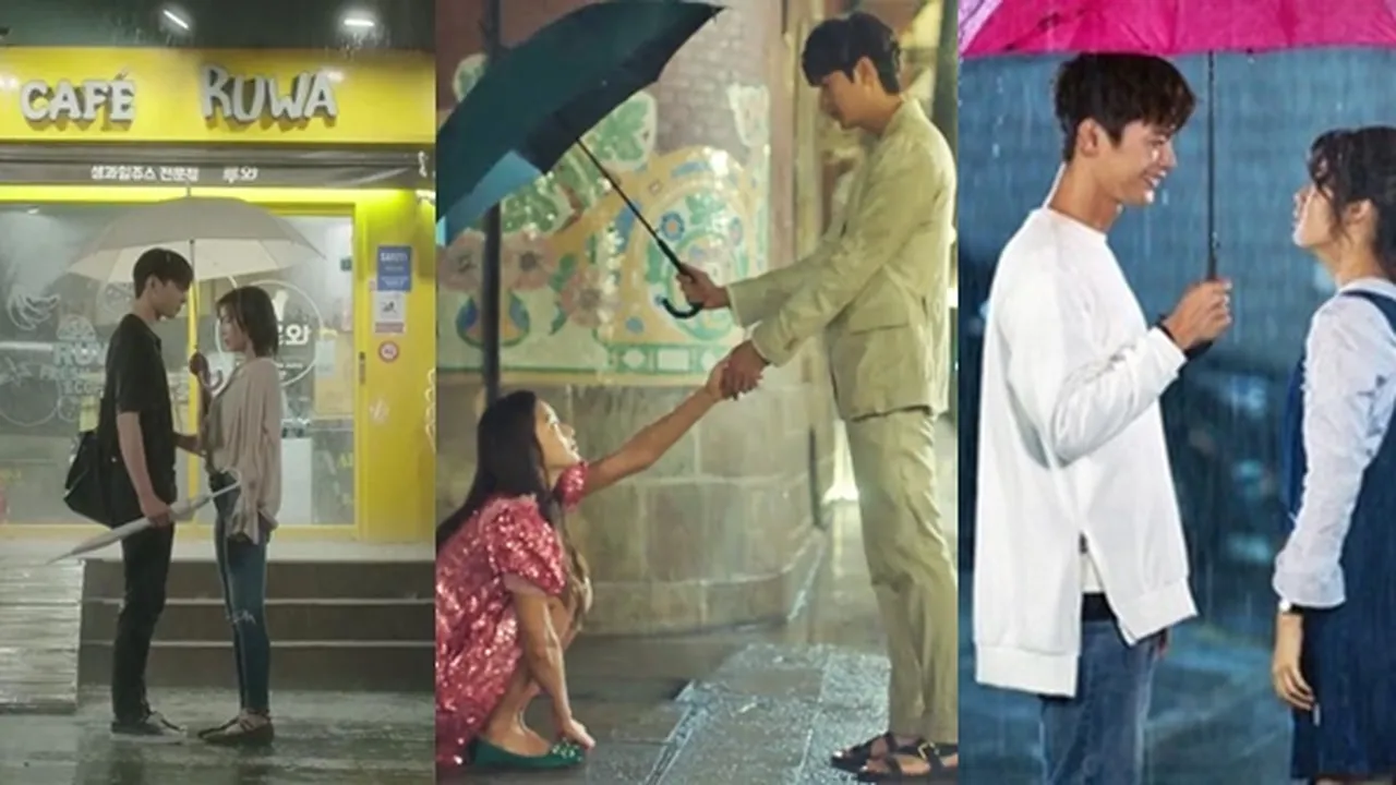8 Adegan K-Drama Romantis di Bawah Payung, Bikin Hati Berdebar