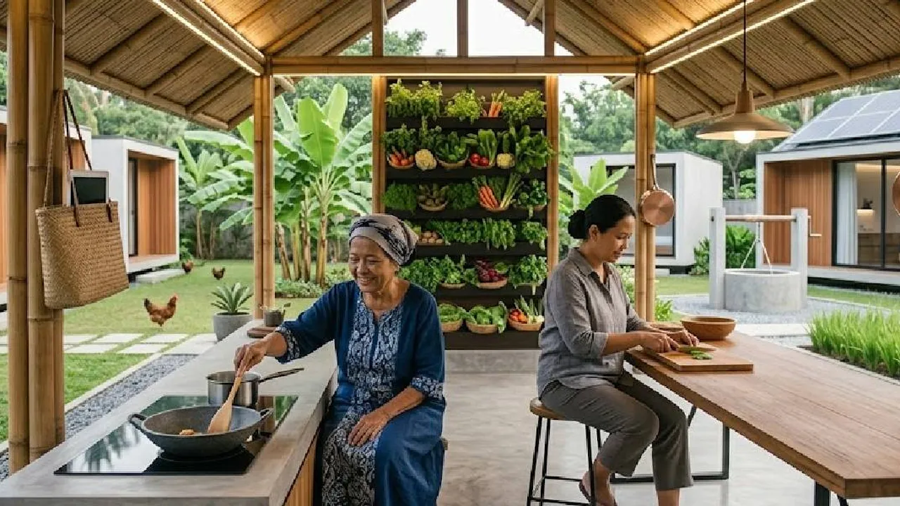 8 Ide Dapur Terbuka di Kampung untuk Slow Living, Nyaman dan Dekat dengan Alam