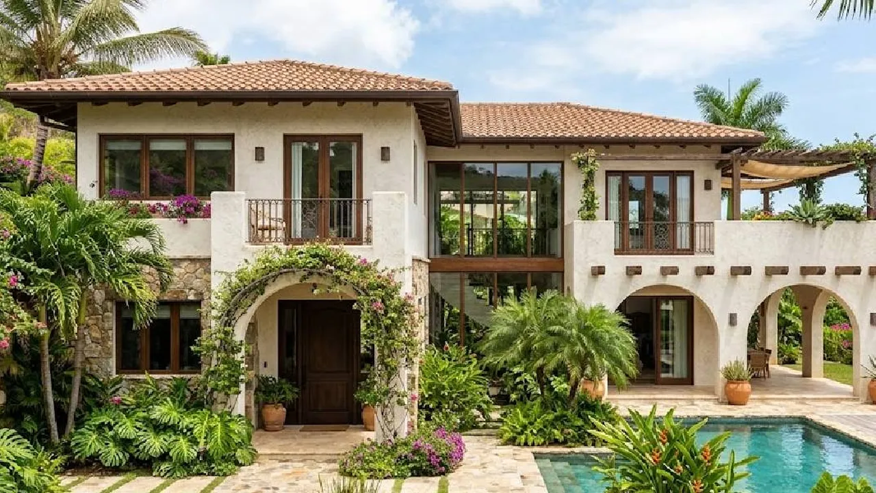 8 Ide Fasad Mediterranean Modern yang Cocok untuk Rumah Tropis