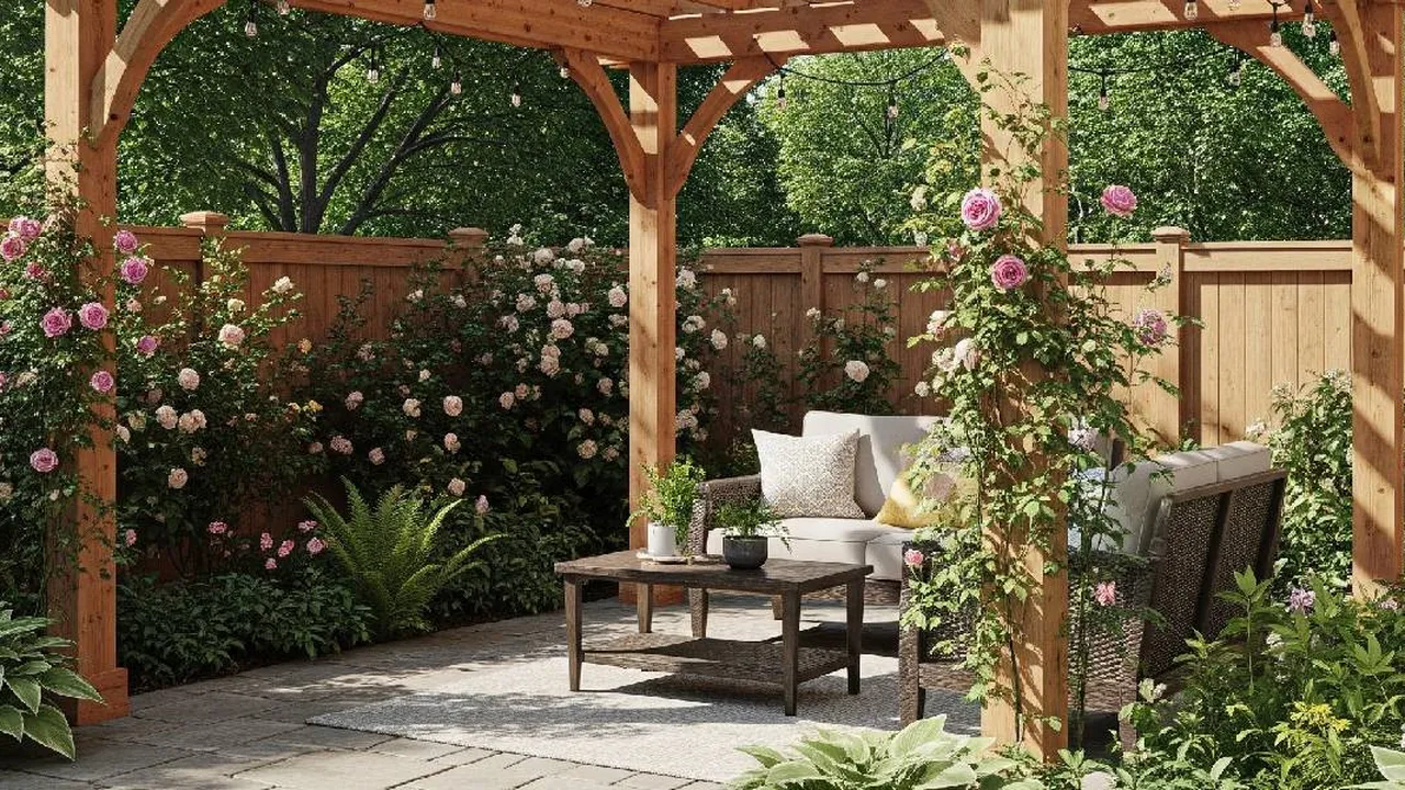 8 Inspirasi Pergola Kayu untuk Halaman Belakang agar Area Outdoor Lebih Nyaman