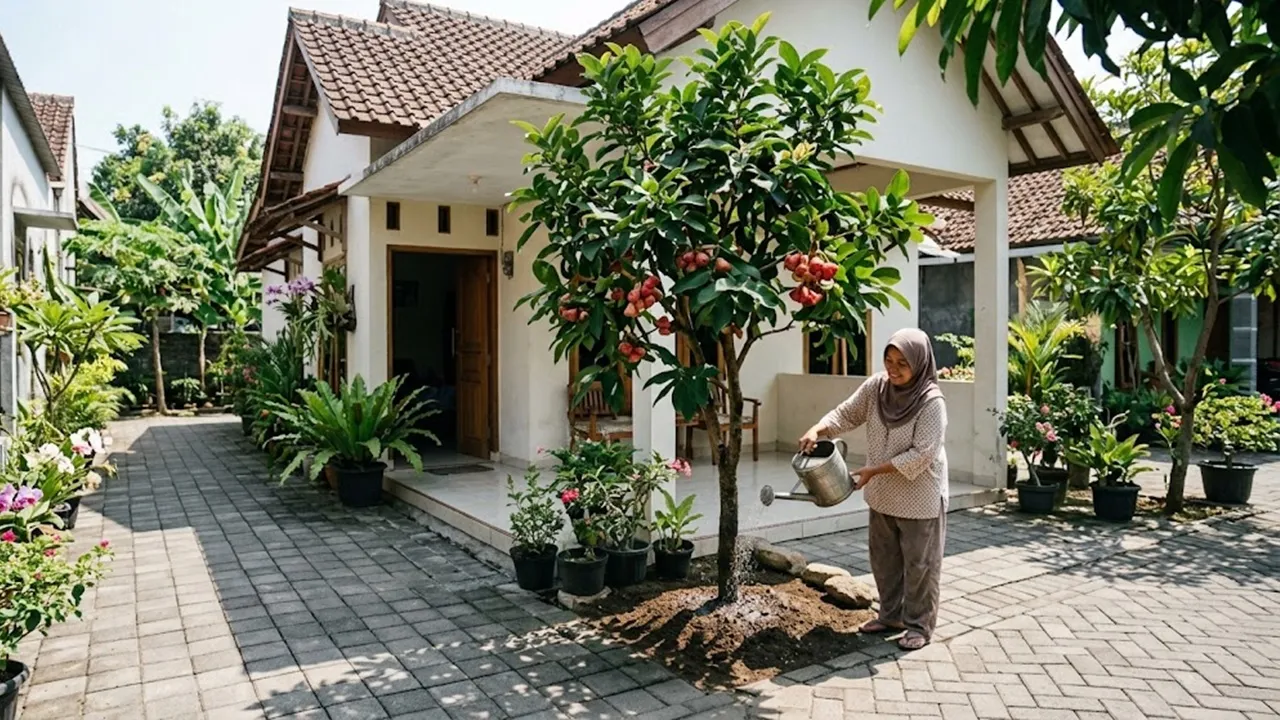 8 Pohon Buah untuk Halaman Sempit yang Akarnya Relatif Aman bagi Paving Rumah