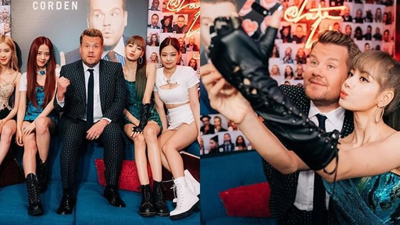 8 Potret Keseruan BLACKPINK Jadi Bintang Tamu 'The Late Late Show'