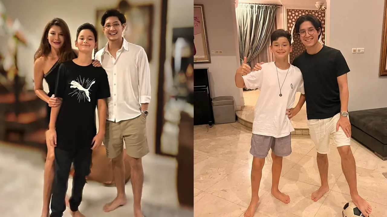 8 Potret Tamara Bleszynski Bareng Teuku Rassya dan Kenzou, 2 Anak Lelakinya yang Good Looking