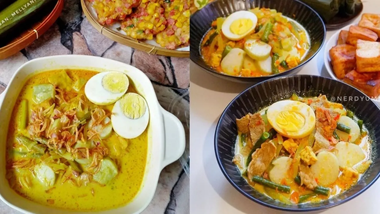 8 Resep Lontong Sayur yang Enak, Gurih dan Praktis Banget, Jadi Hidangan di Hari Besar