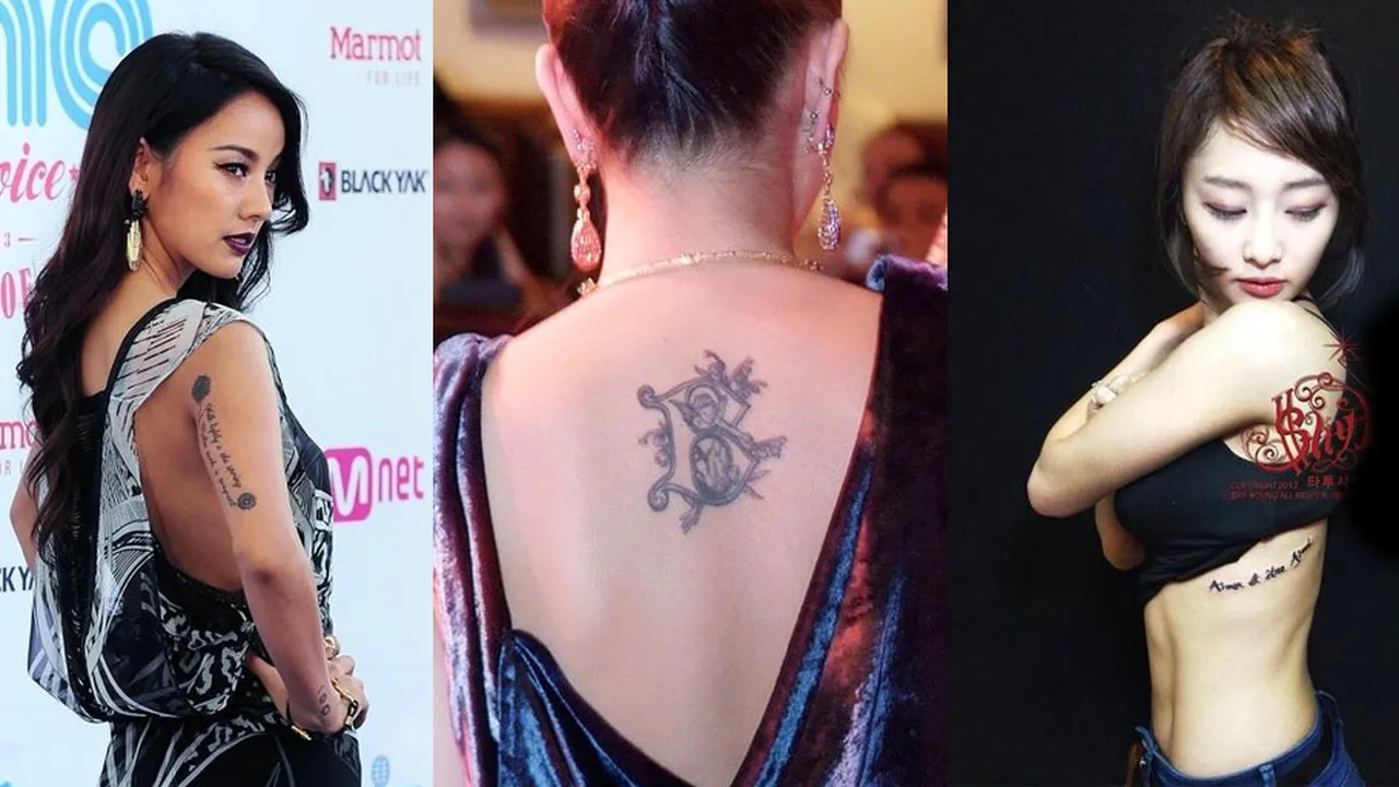 8 Selebriti Cantik Korea Pemiliki Tato Seksi, Siapa Saja?