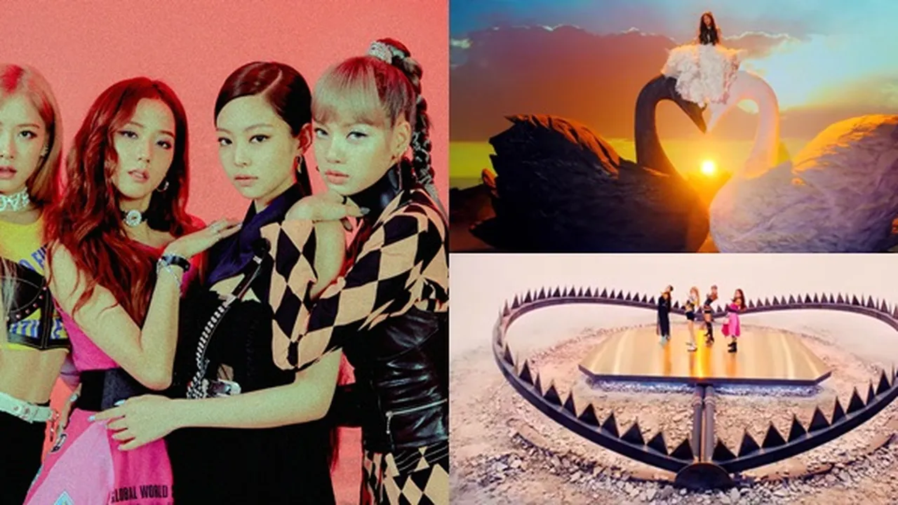 8 Set Panggung Unik MV 'KILL THIS LOVE' BLACKPINK, Angsa Raksasa - Jebakan Beruang