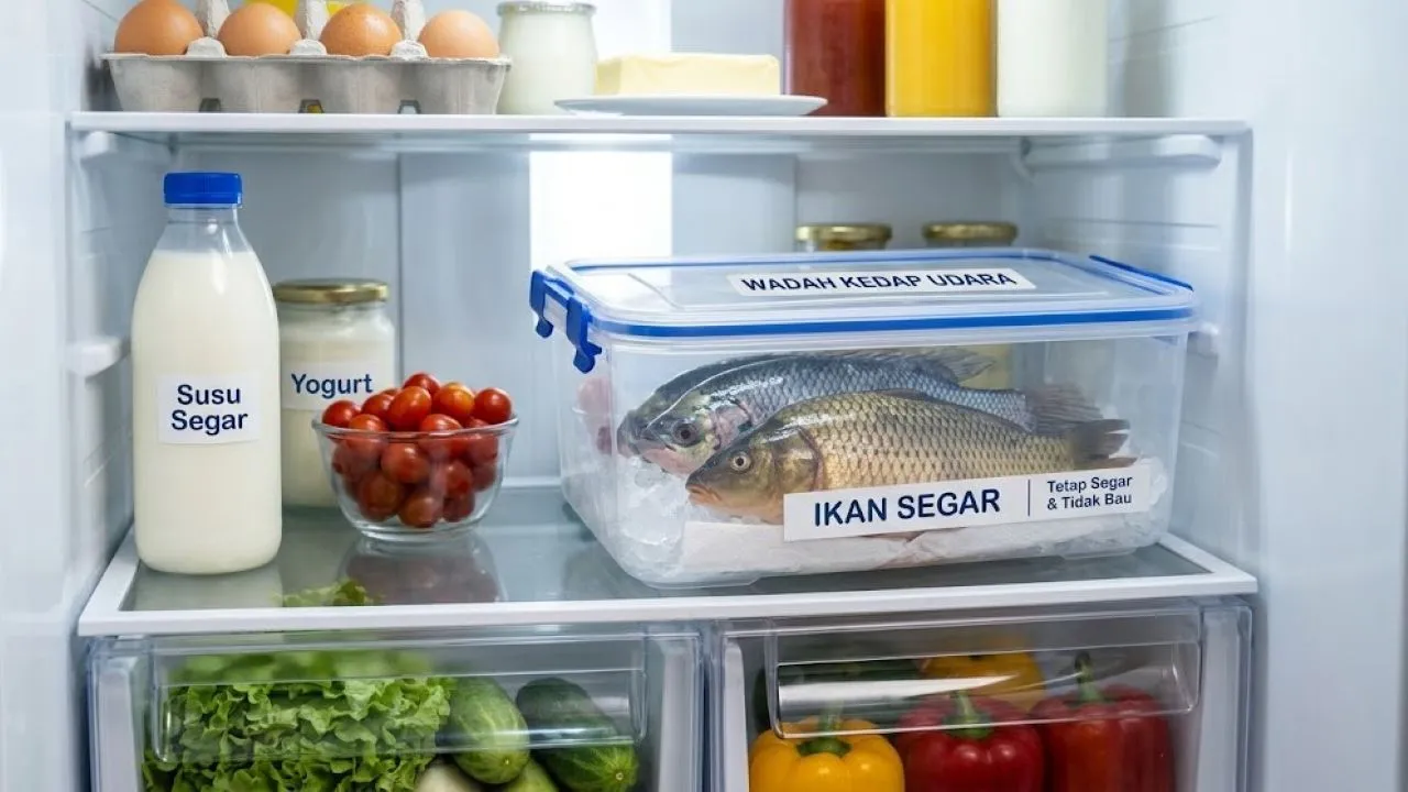 9 Cara Membuat Kulkas Tidak Bau Amis Setelah Menyimpan Ikan, Tetap Bersih dan Segar