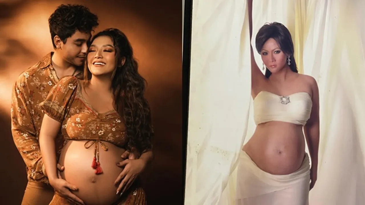 9 Potret Gaya Maternity Shoot Penyanyi Dangdut, Semuanya Cetar Tapi Tetap Elegan