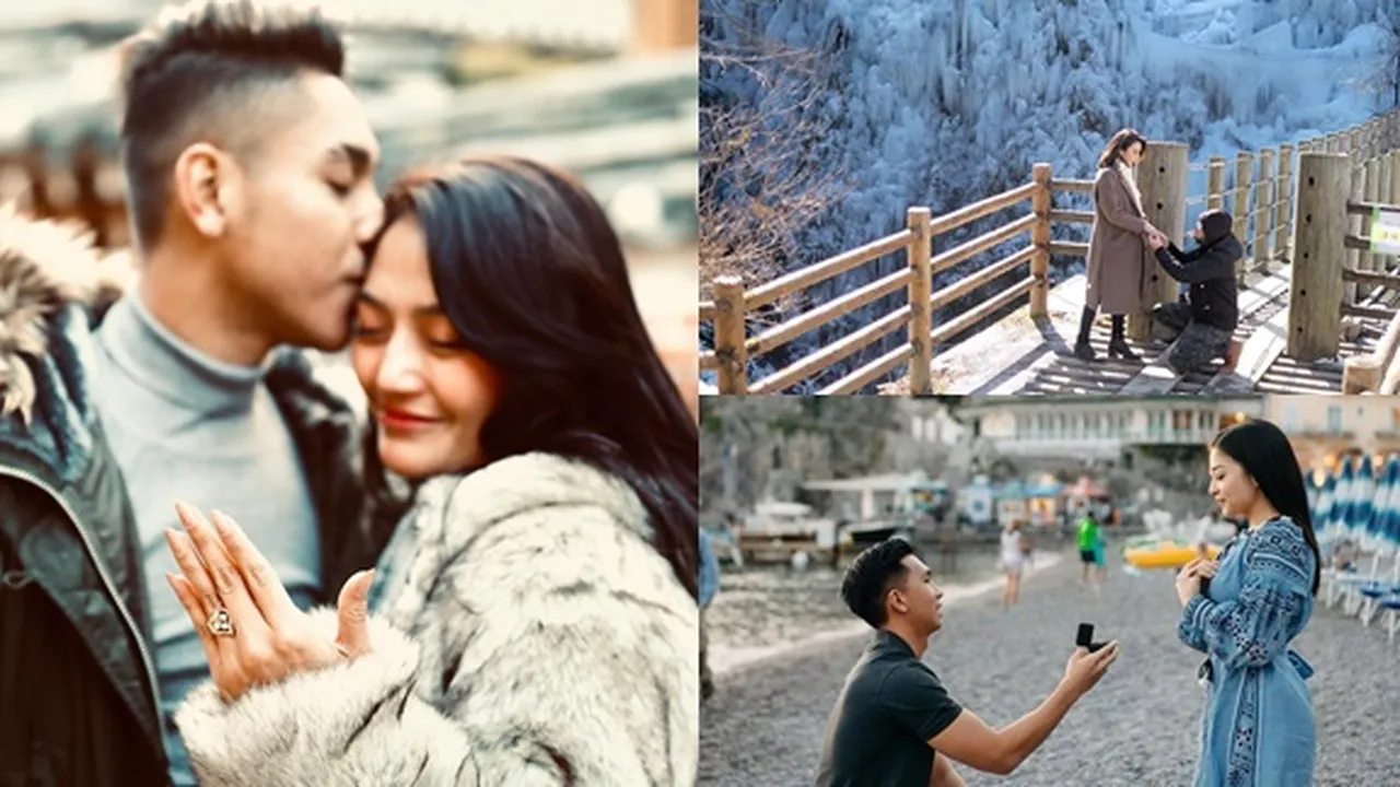 Liburan ke Luar Negeri, 9 Seleb Cantik Ini Malah Dilamar Sang Kekasih Bikin Nggak Nyangka - Terkenang