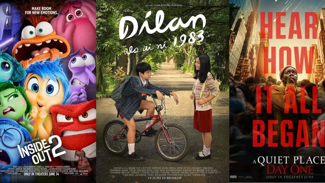Ada Sequel 'A QUIET PLACE' - 'INSIDE OUT 2', Inilah 8 Film Bioskop yang Tayang di Bulan Juni 2024