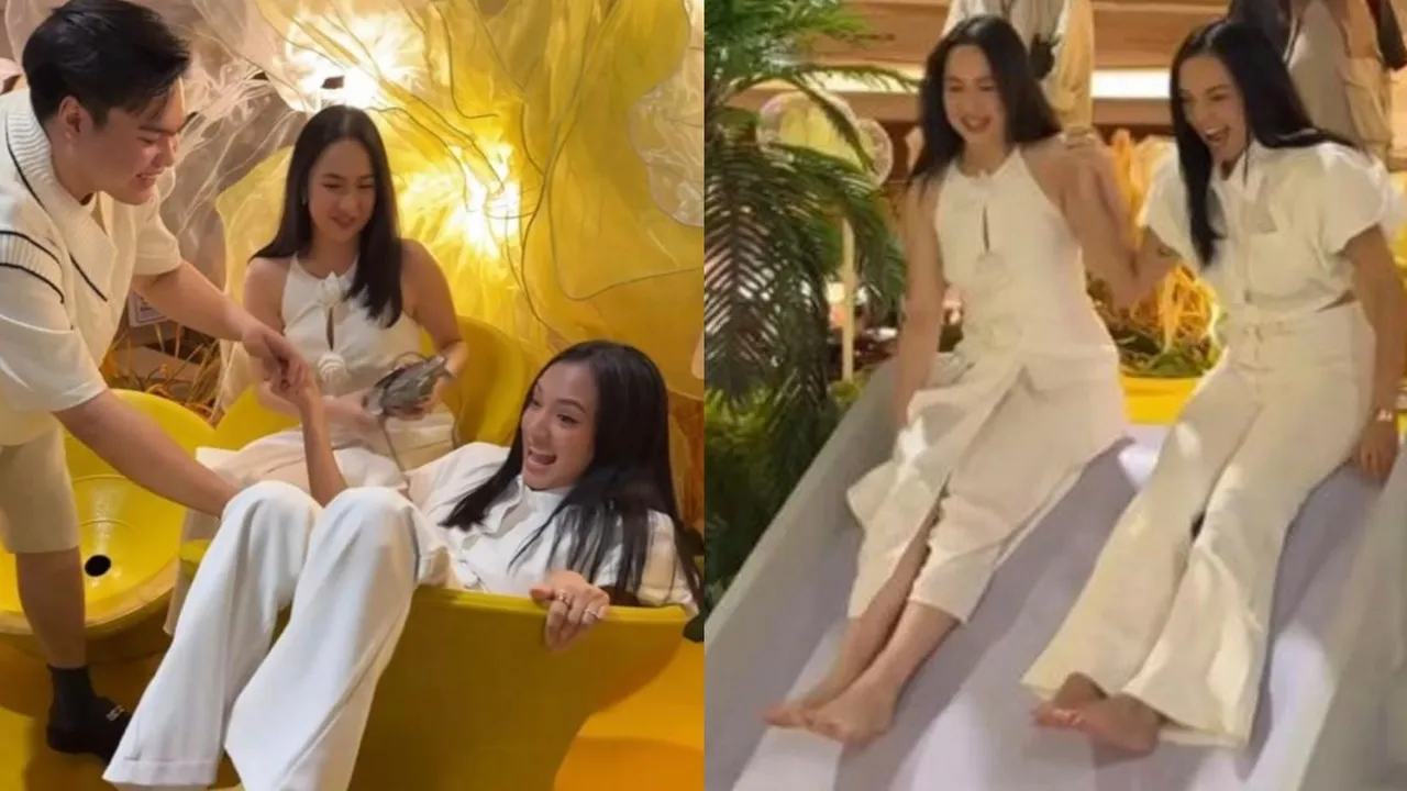 Agatha Pricilla hingga Jeje Soekarno Seru-Seruan di Wahana Permainan Anak