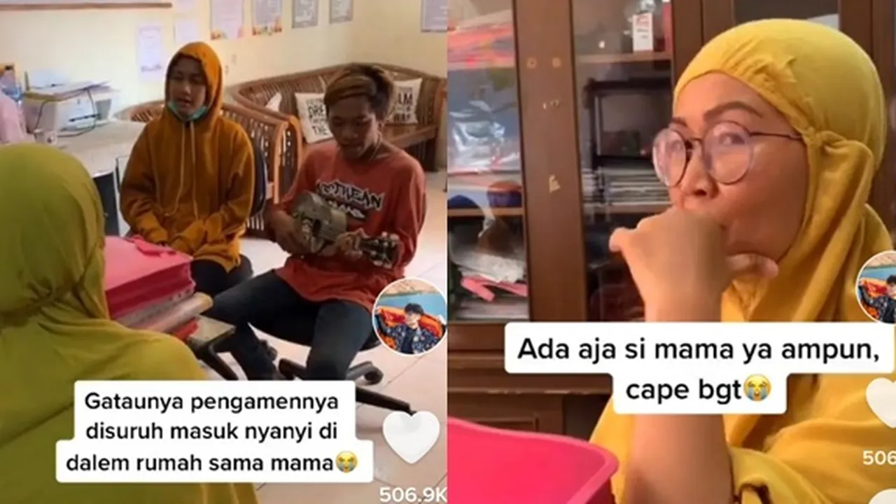 Ajak Pengamen Nyanyi di Rumahnya, Seorang Ibu Banjir Pujian dari Netizen