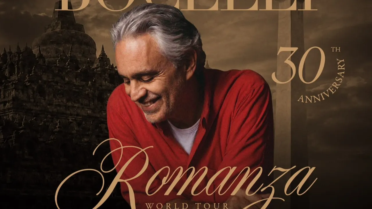 Andrea Bocelli Akan Konser di Candi Borobudur dan Jakarta, Didukung 3 Kementerian