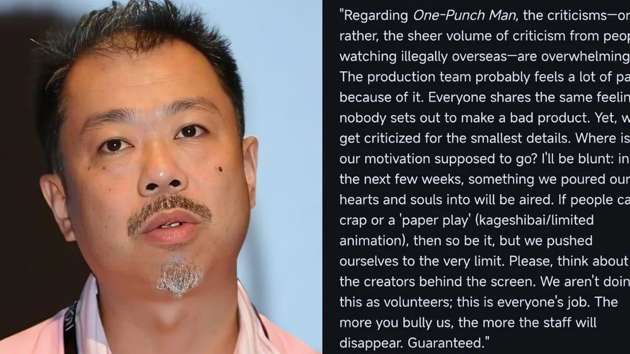 Animator Legend, Takashi Hashimoto Jawab Kritikan Haters Terhadap One Punch Man Season 3 dengan Sindiran Pedas
