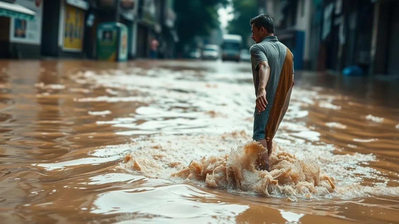 Arti Mimpi Berjalan di Banjir Air Keruh: Makna dan Tafsir Lengkap