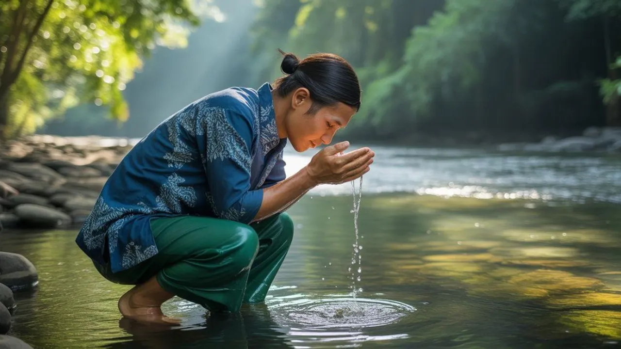Arti Mimpi Cuci Muka di Sungai Air Jernih Menurut Primbon, Islam, dan Psikologi
