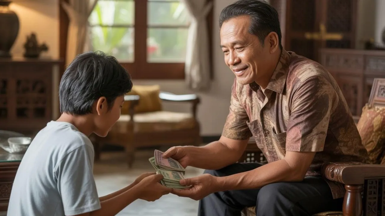 Arti Mimpi Diberi Uang oleh Bapak Kandung: Makna dan Tafsir Lengkap