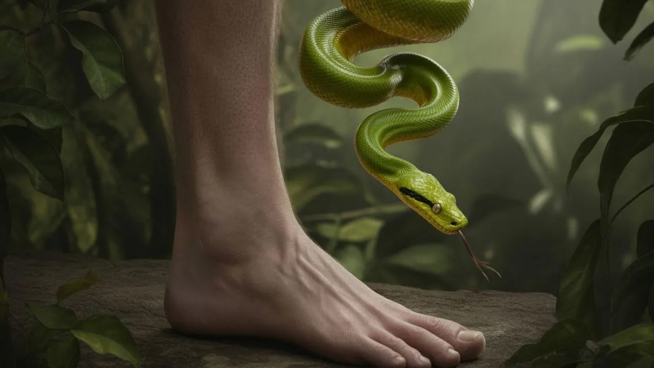 Arti Mimpi Kejatuhan Ular di Kaki: Makna dan Tafsir Lengkap
