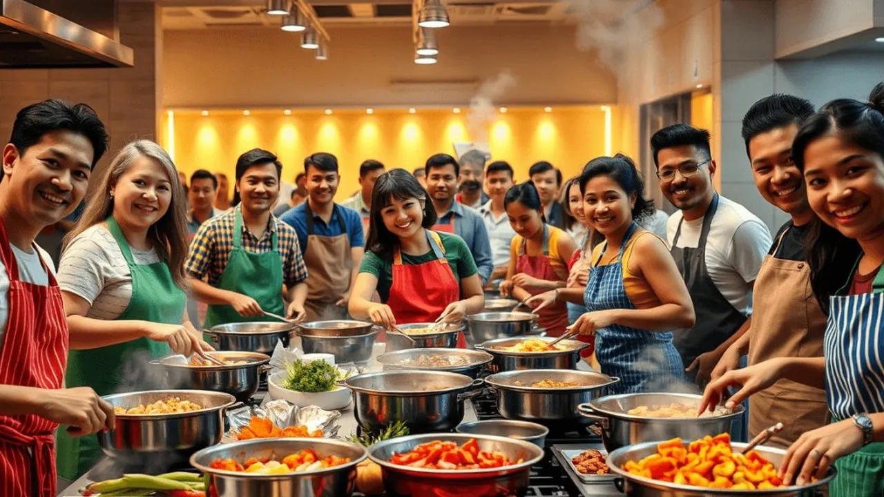 Arti Mimpi Melihat Banyak Orang Memasak: Makna dan Tafsir Lengkap