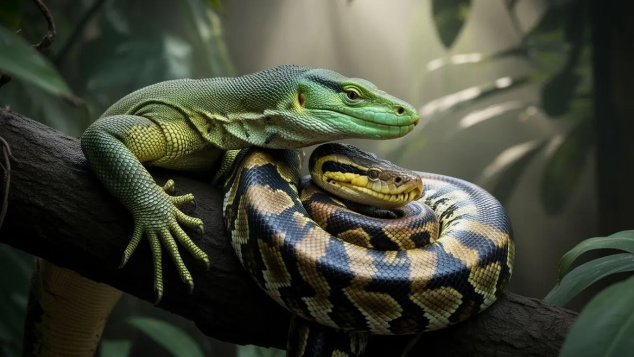 Arti Mimpi Melihat Biawak dan Ular Besar: Tafsir Lengkap dan Maknanya