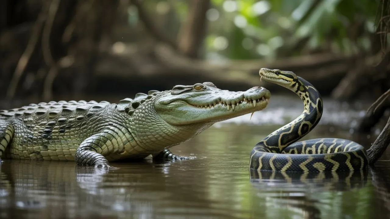 Arti Mimpi Melihat Buaya dan Ular Bertarung: Pertanda Konflik dan Tantangan Hidup