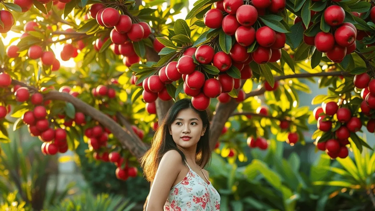 Arti Mimpi Melihat Pohon Jambu Air Merah Berbuah Lebat: Simbol Keberuntungan dan Kemakmuran