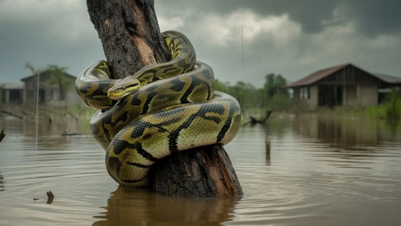 Arti Mimpi Melihat Ular Besar Saat Banjir: Makna dan Tafsir Lengkap
