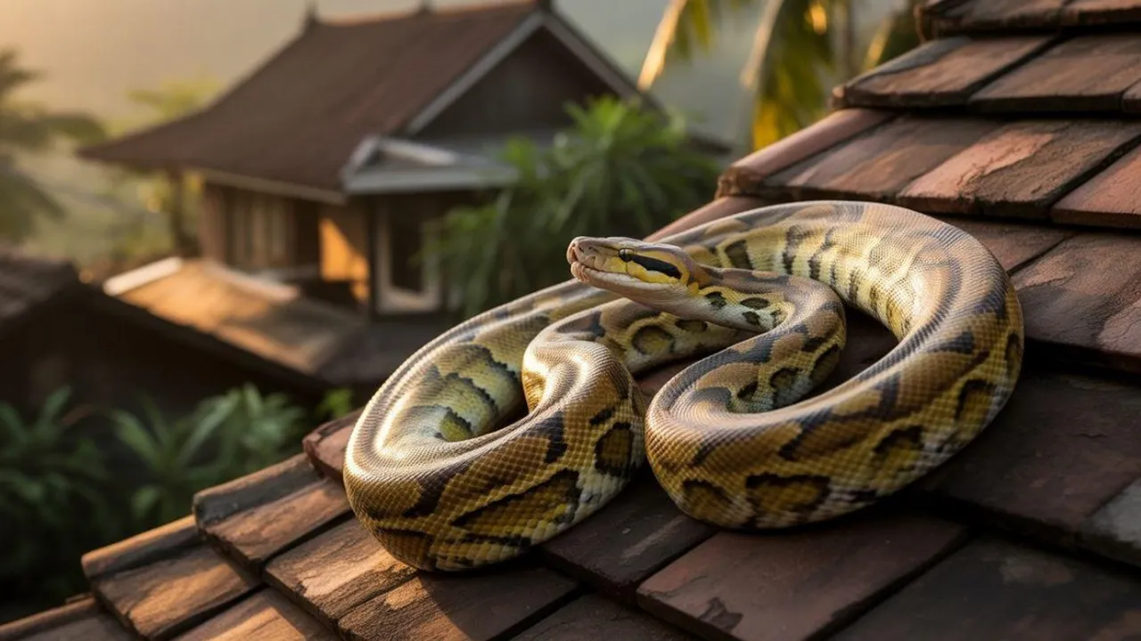Arti Mimpi Melihat Ular di Atap Rumah: Makna dan Tafsir Lengkap