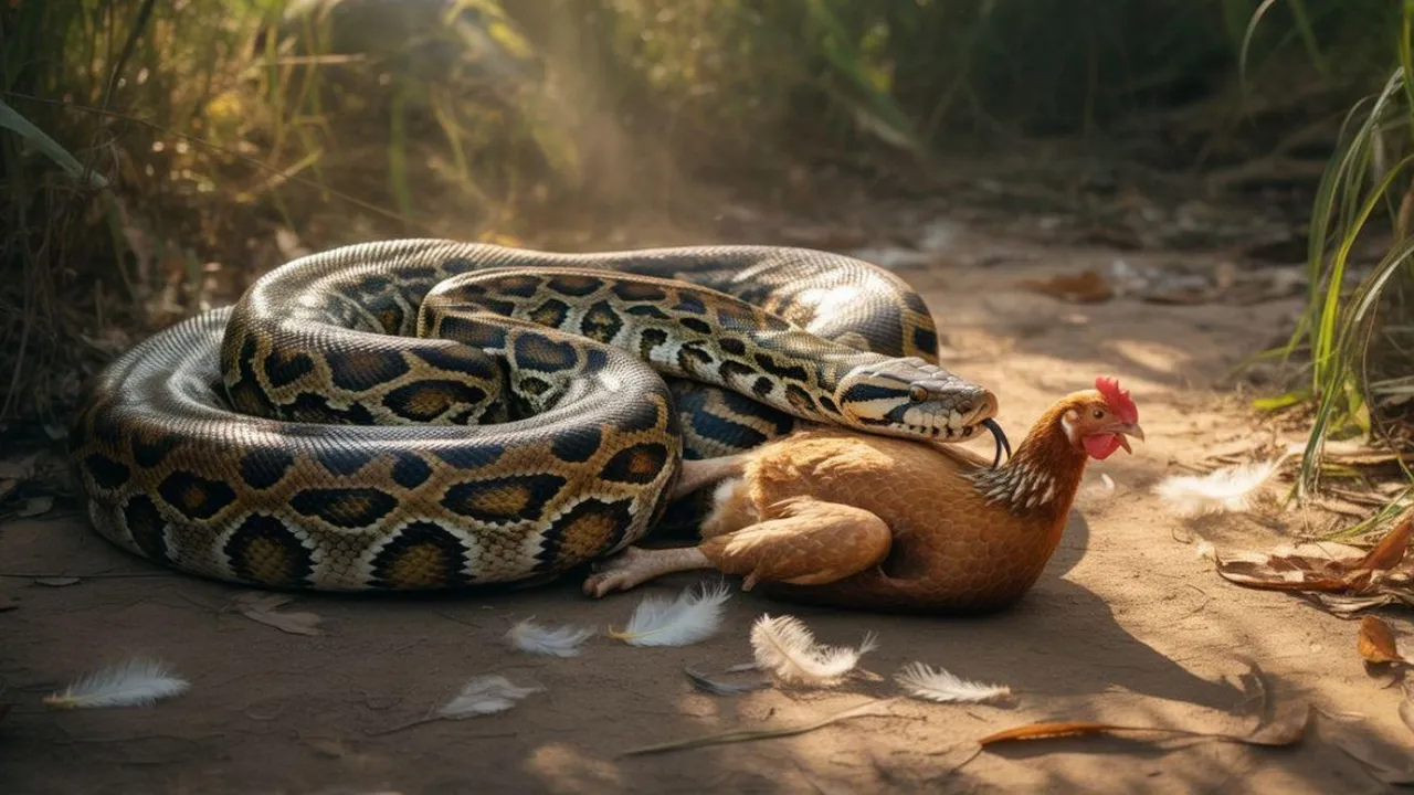 Arti Mimpi Melihat Ular Makan Ayam: Makna dan Tafsir Lengkap