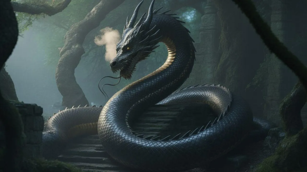 Arti Mimpi Melihat Ular Naga Hitam: Makna dan Interpretasi Lengkap