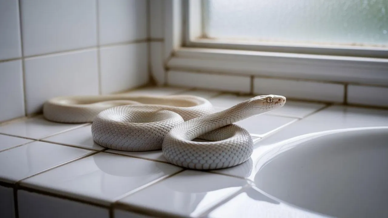 Arti Mimpi Melihat Ular Putih di Kamar Mandi: Makna dan Tafsir Lengkap