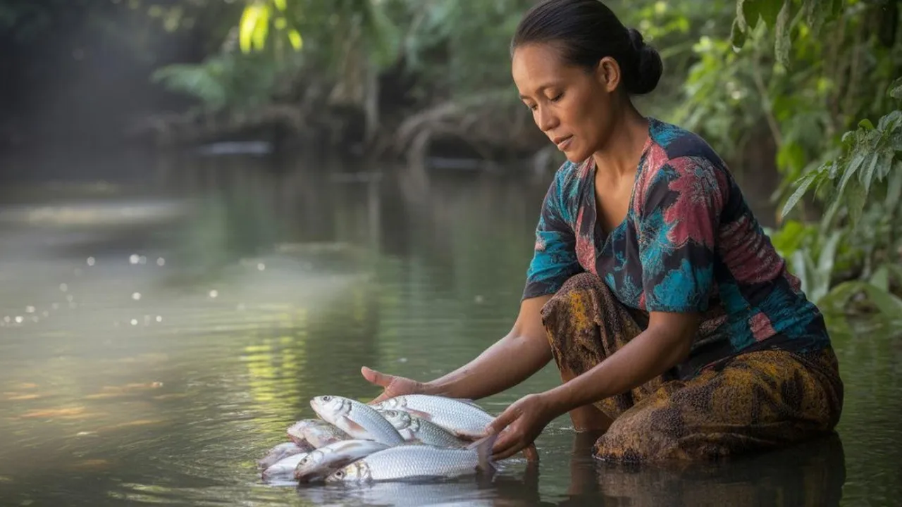 Arti Mimpi Mencuci Ikan Banyak: Simbol Pembersihan Diri dan Kemakmuran